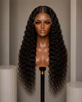 100% Remy Human Hair 13x4 Deep Wave Lace Wig | 8"–28" | Off Black, Dark Brown, Honey Blonde & Platinum Blonde
