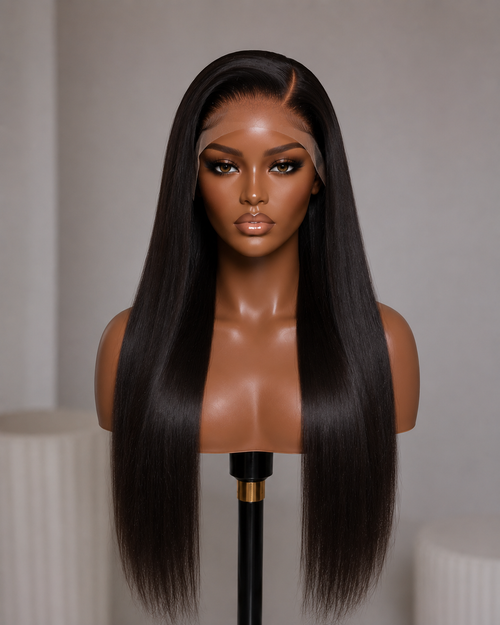 100% Remy Human Hair 13x4 Straight Lace Wig | 8"–28" | Off Black, Dark Brown, Honey Blonde & Platinum Blonde