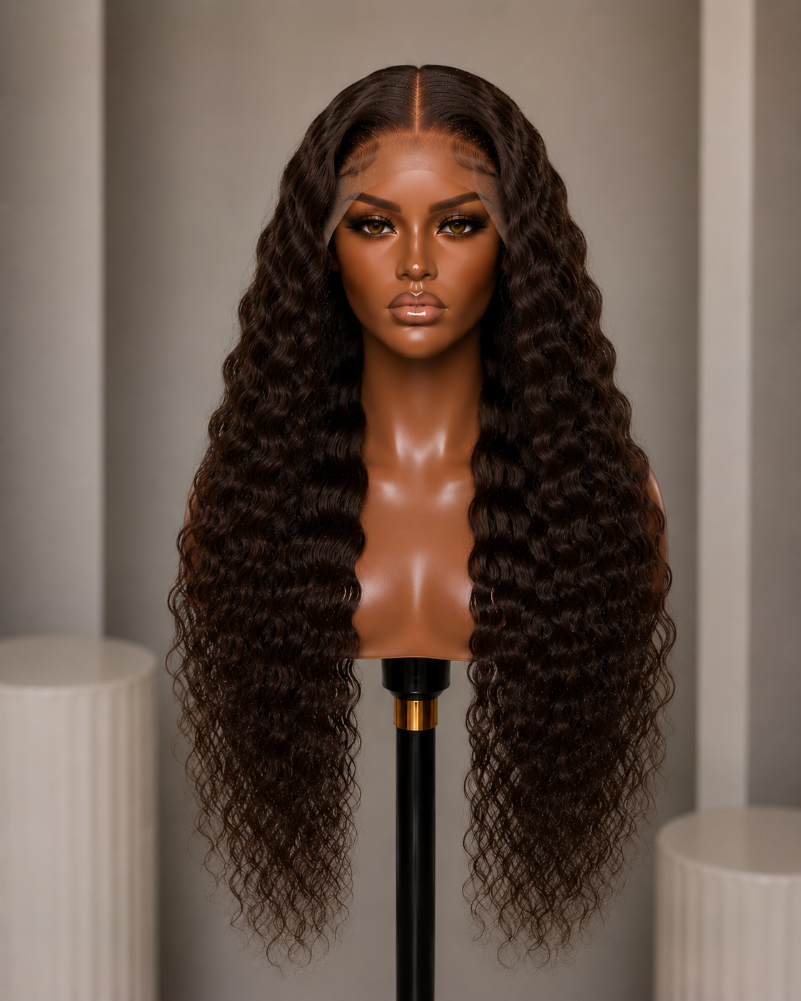 100% Remy Human Hair 13x4 Deep Wave Lace Wig | 8"–28" | Off Black, Dark Brown, Honey Blonde & Platinum Blonde