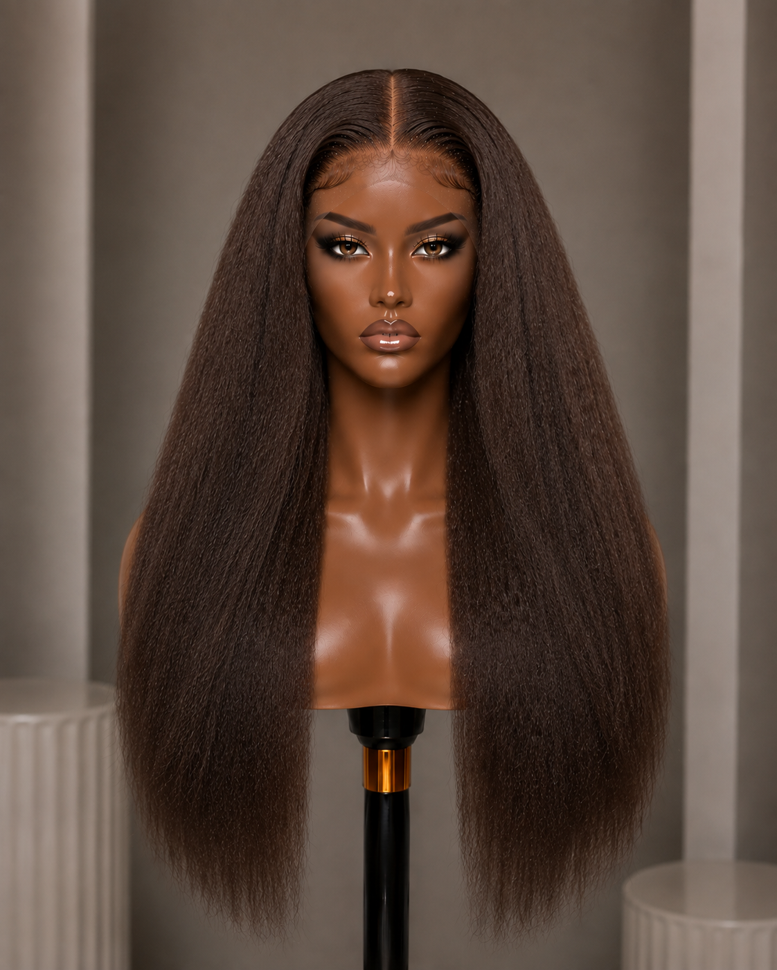 100% Remy Human Hair 13x4 Kinky Straight Lace Wig | Natural 4A-4C Blend | 8"–28" | Off Black, Dark Brown, Honey Blonde & Platinum Blonde