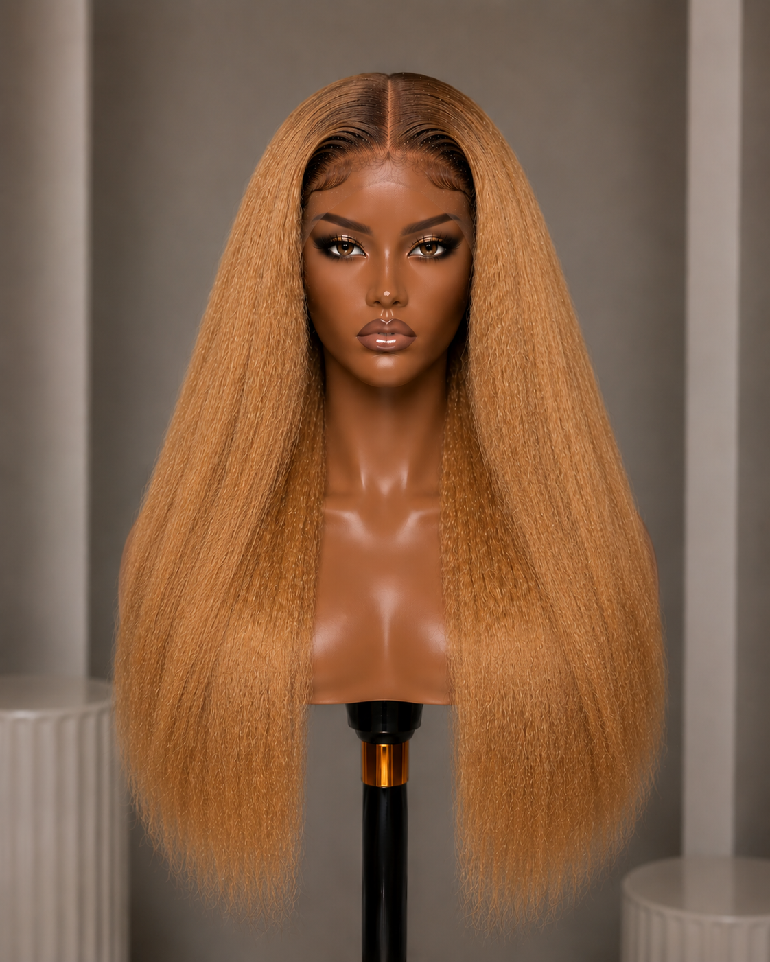 100% Remy Human Hair 13x4 Kinky Straight Lace Wig | Natural 4A-4C Blend | 8"–28" | Off Black, Dark Brown, Honey Blonde & Platinum Blonde
