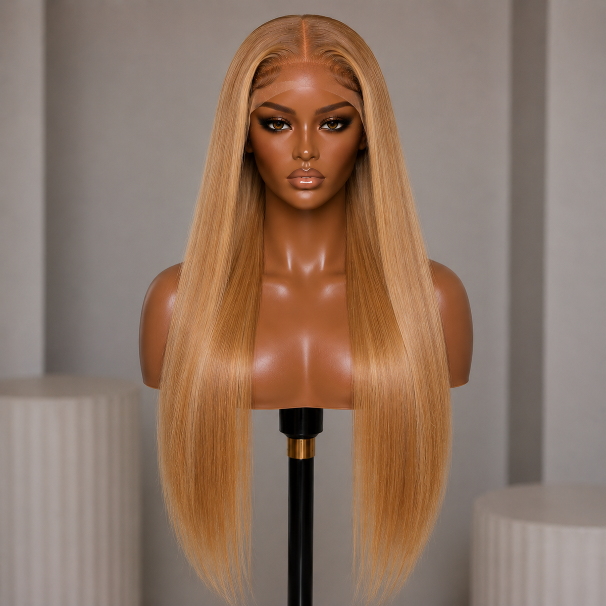 100% Remy Human Hair 13x4 Straight Lace Wig | 8"–28" | Off Black, Dark Brown, Honey Blonde & Platinum Blonde
