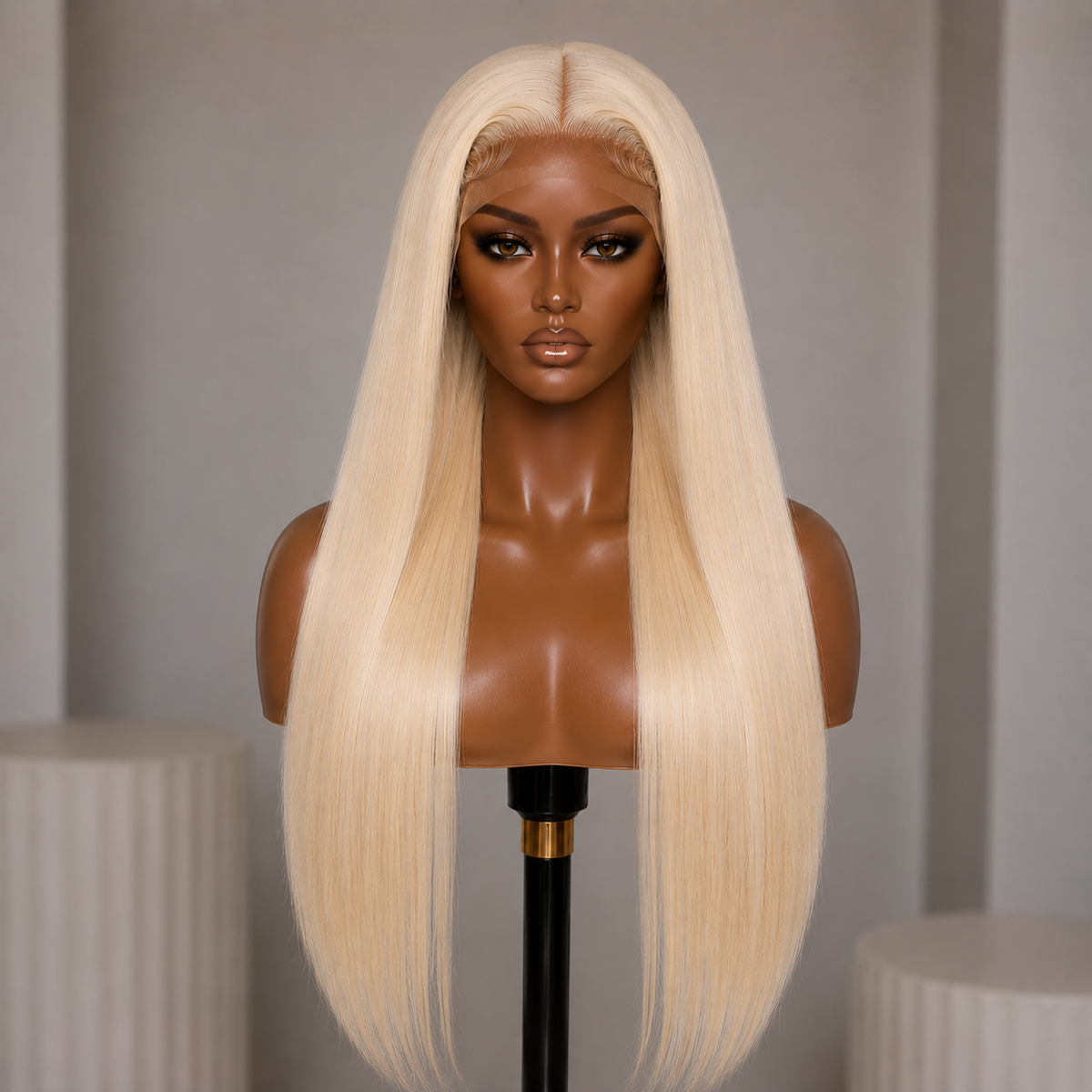 100% Remy Human Hair 13x4 Straight Lace Wig | 8"–28" | Off Black, Dark Brown, Honey Blonde & Platinum Blonde