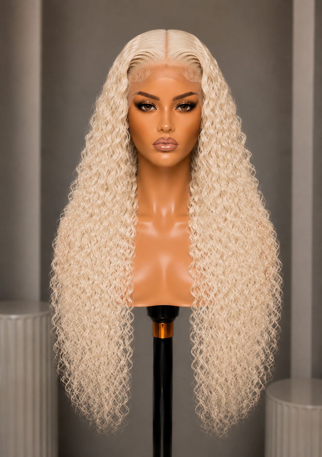 100% Remy Human Hair 13x6 Deep Wave Lace Wig | 8"–28" | Off Black, Dark Brown, Honey Blonde & Platinum Blonde