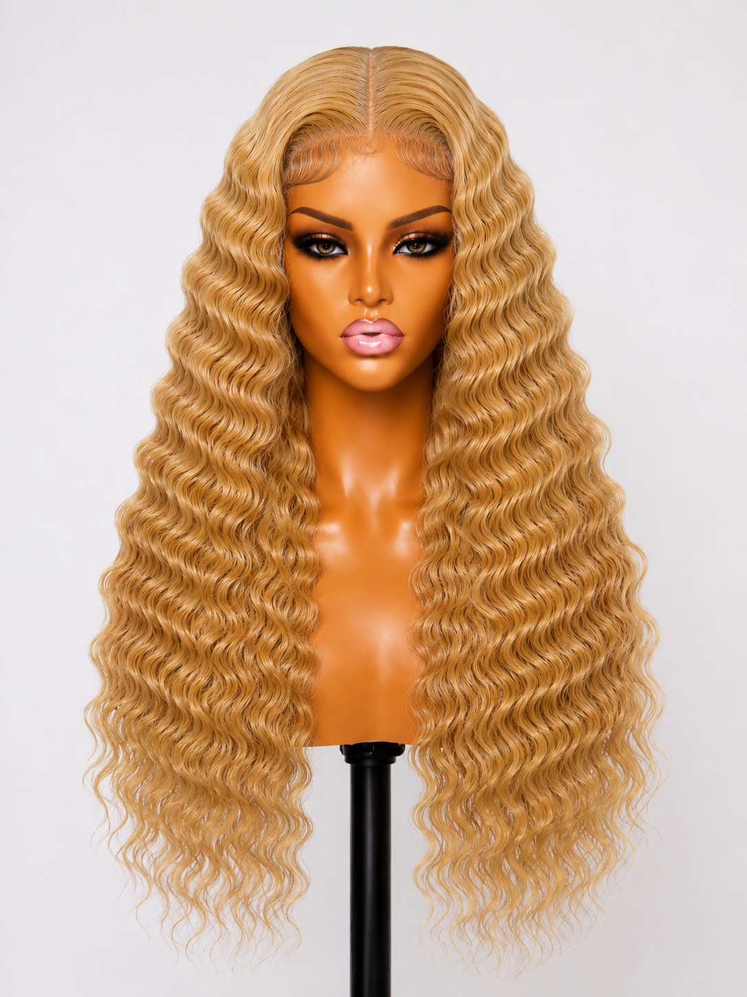 100% Remy Human Hair 4x4 Deep Wave Lace Wig | 8"–28" | Off Black, Dark Brown, Honey Blonde & Platinum Blonde