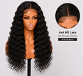 100% Remy Human Hair 4x4 Deep Wave Lace Wig | 8"–28" | Off Black, Dark Brown, Honey Blonde & Platinum Blonde