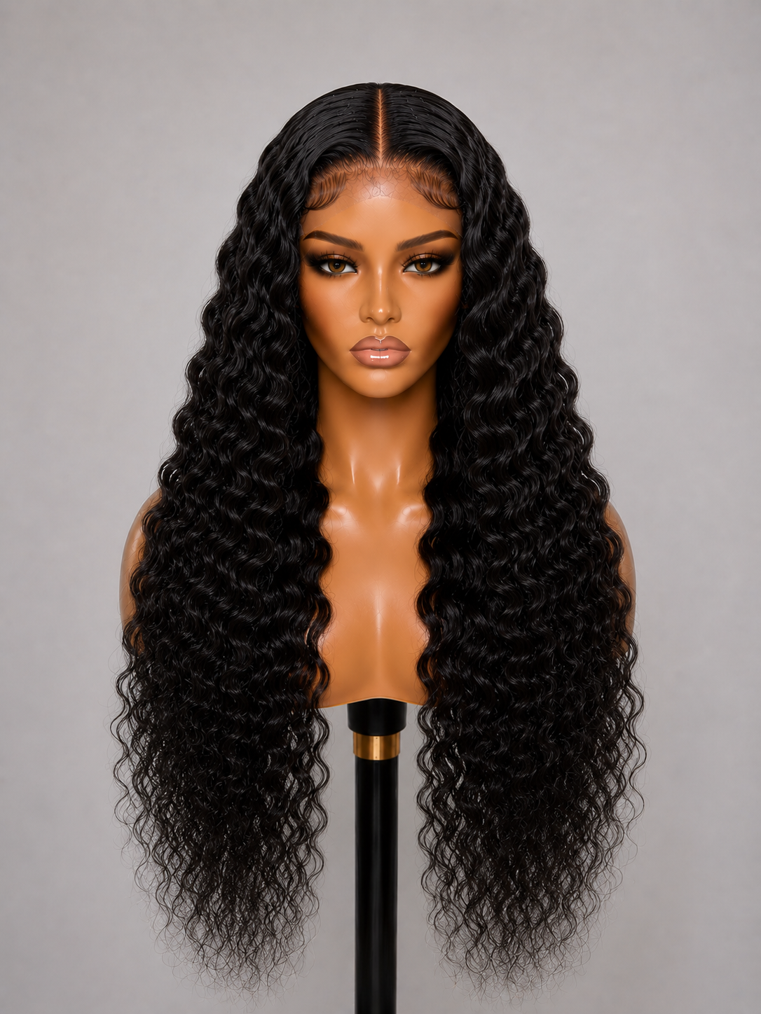 100% Remy Human Hair 5x5 Deep Wave Lace Wig | 8"–28" | Off Black, Dark Brown, Honey Blonde & Platinum Blonde
