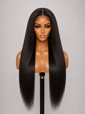 100% Remy Human Hair 5x5 Straight Lace Wig | 8"–28" | Off Black, Dark Brown, Honey Blonde & Platinum Blonde