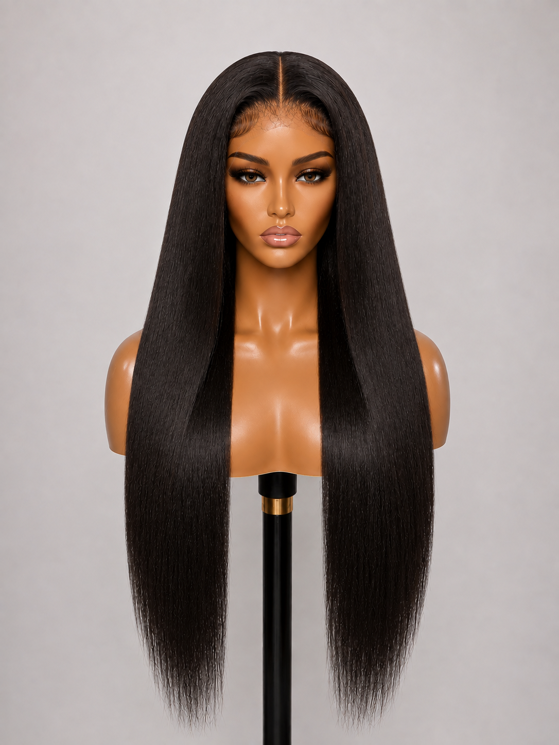 100% Remy Human Hair 5x5 Straight Lace Wig | 8"–28" | Off Black, Dark Brown, Honey Blonde & Platinum Blonde