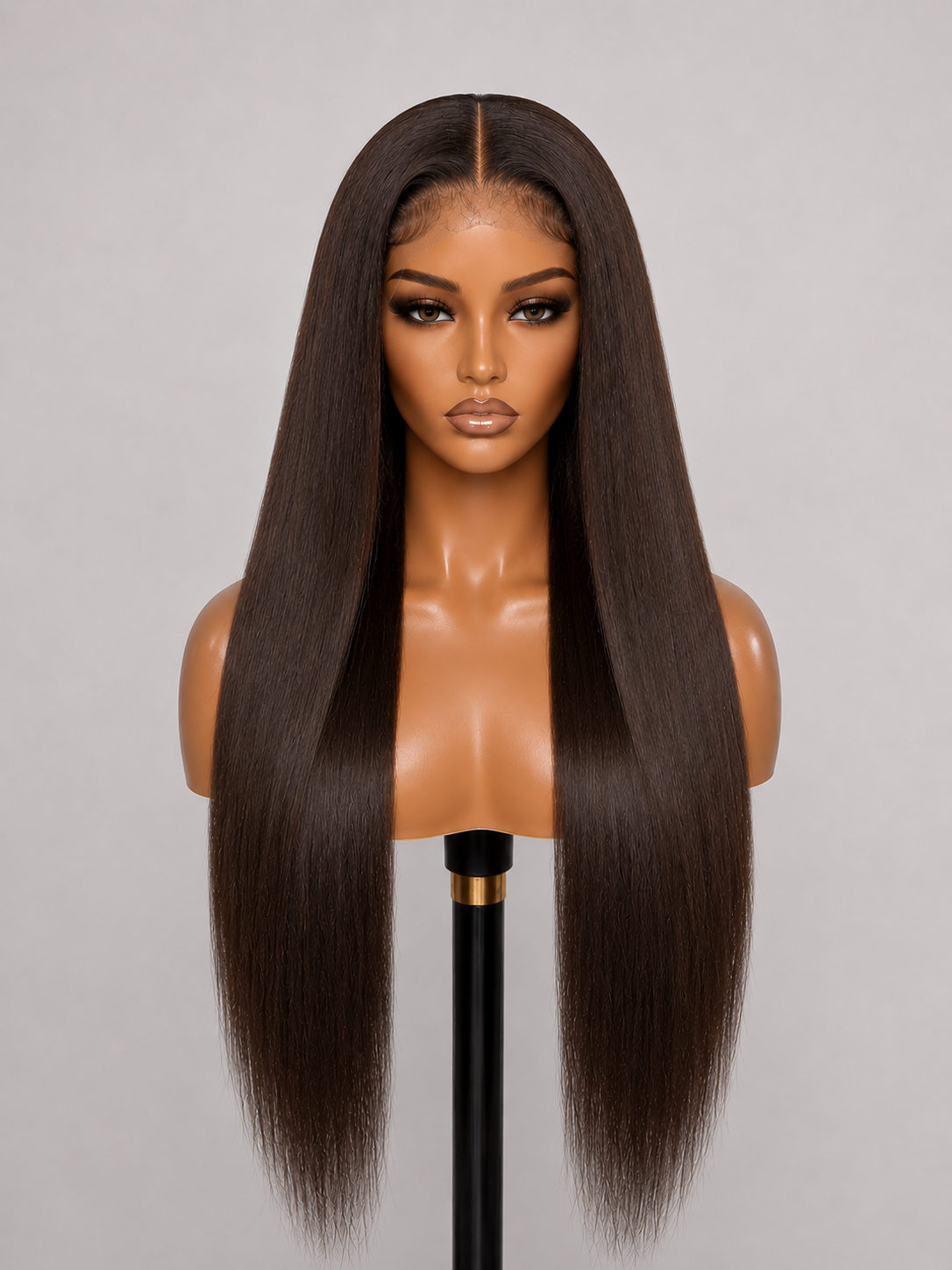 100% Remy Human Hair 5x5 Straight Lace Wig | 8"–28" | Off Black, Dark Brown, Honey Blonde & Platinum Blonde