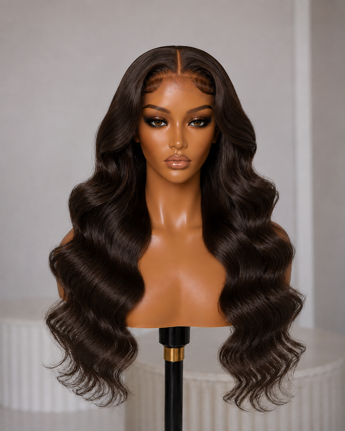 100% Remy Human Hair 5x5 Body Wave Lace Wig | 8"–28" | Off Black, Dark Brown, Honey Blonde & Platinum Blonde