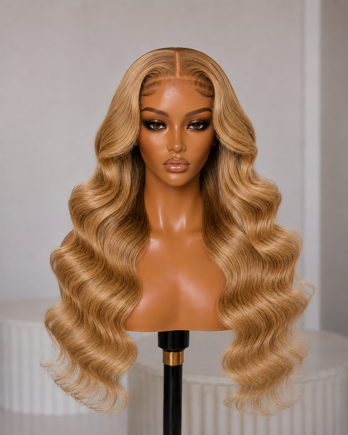 100% Remy Human Hair 5x5 Body Wave Lace Wig | 8"–28" | Off Black, Dark Brown, Honey Blonde & Platinum Blonde