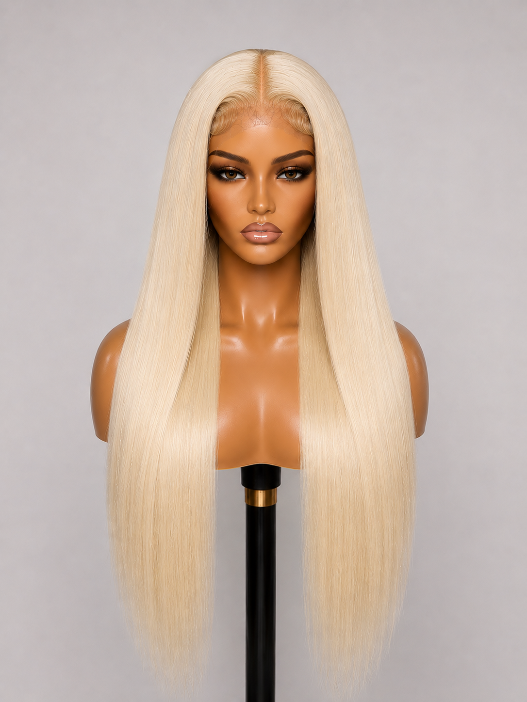 100% Remy Human Hair 5x5 Straight Lace Wig | 8"–28" | Off Black, Dark Brown, Honey Blonde & Platinum Blonde