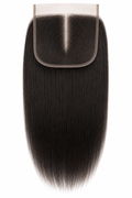 100% Remy Human Hair 5x5 Straight Closure | 10"–20" | Off Black, Dark Brown, Honey Blonde & Platinum Blonde