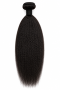 100% Remy Human Hair Kinky Straight Bundles | Natural 4A-4C Blend | 10"–24" | Off Black, Dark Brown, Honey Blonde & Platinum Blonde