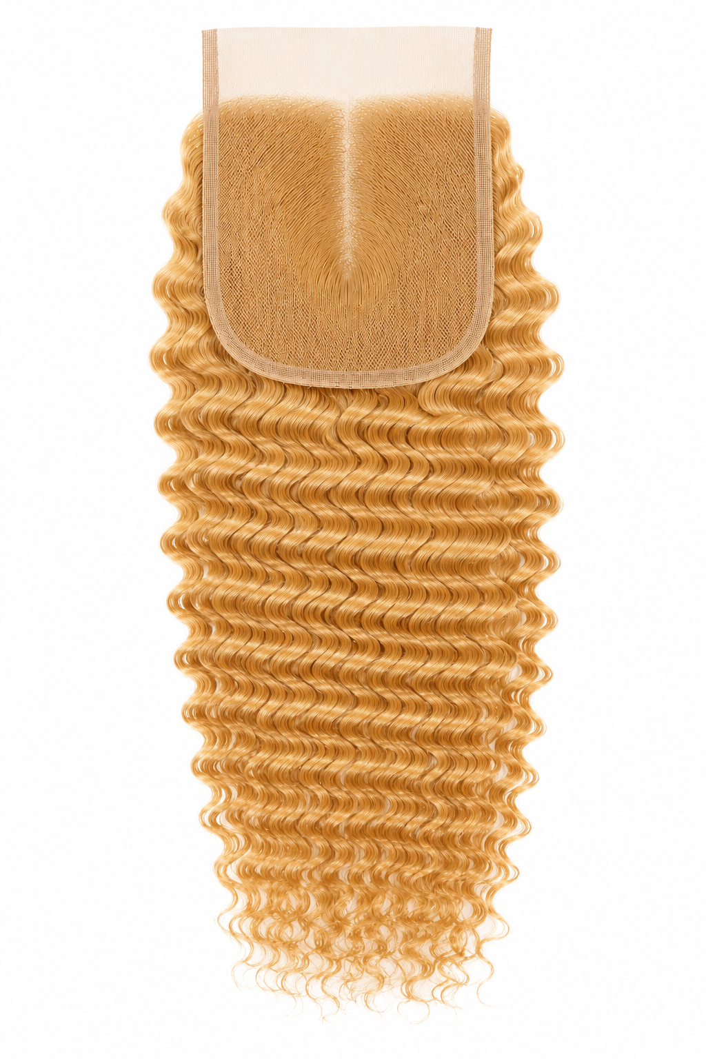 100% Remy Human Hair 4x4 Deep Wave Closure | 10"–20" | Off Black, Dark Brown, Honey Blonde & Platinum Blonde