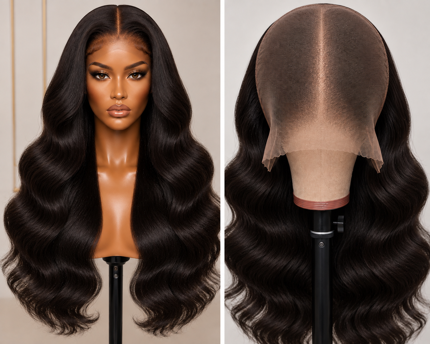 100% Remy Human Hair Body Wave Full Lace Wig | 10"–28" | Off Black, Dark Brown, Honey Blonde & Platinum Blonde
