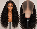 100% Remy Human Hair Deep Wave Full Lace Wig | 10"–28" | Off Black, Dark Brown, Honey Blonde & Platinum Blonde