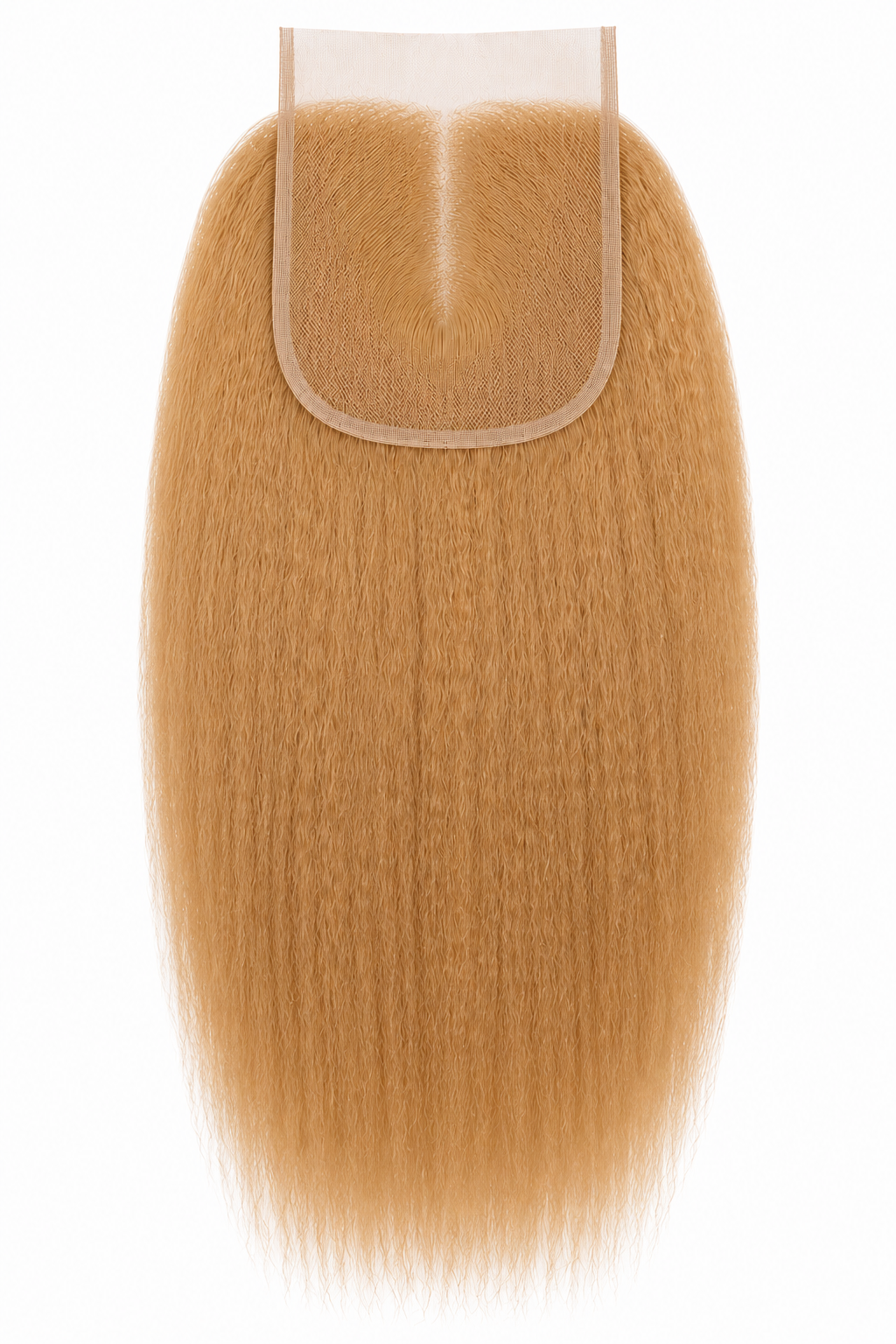 100% Remy Human Hair 4x4 Kinky Straight Closure | Natural 4A-4C Blend | 10"–20" | Off Black, Dark Brown, Honey Blonde & Platinum Blonde