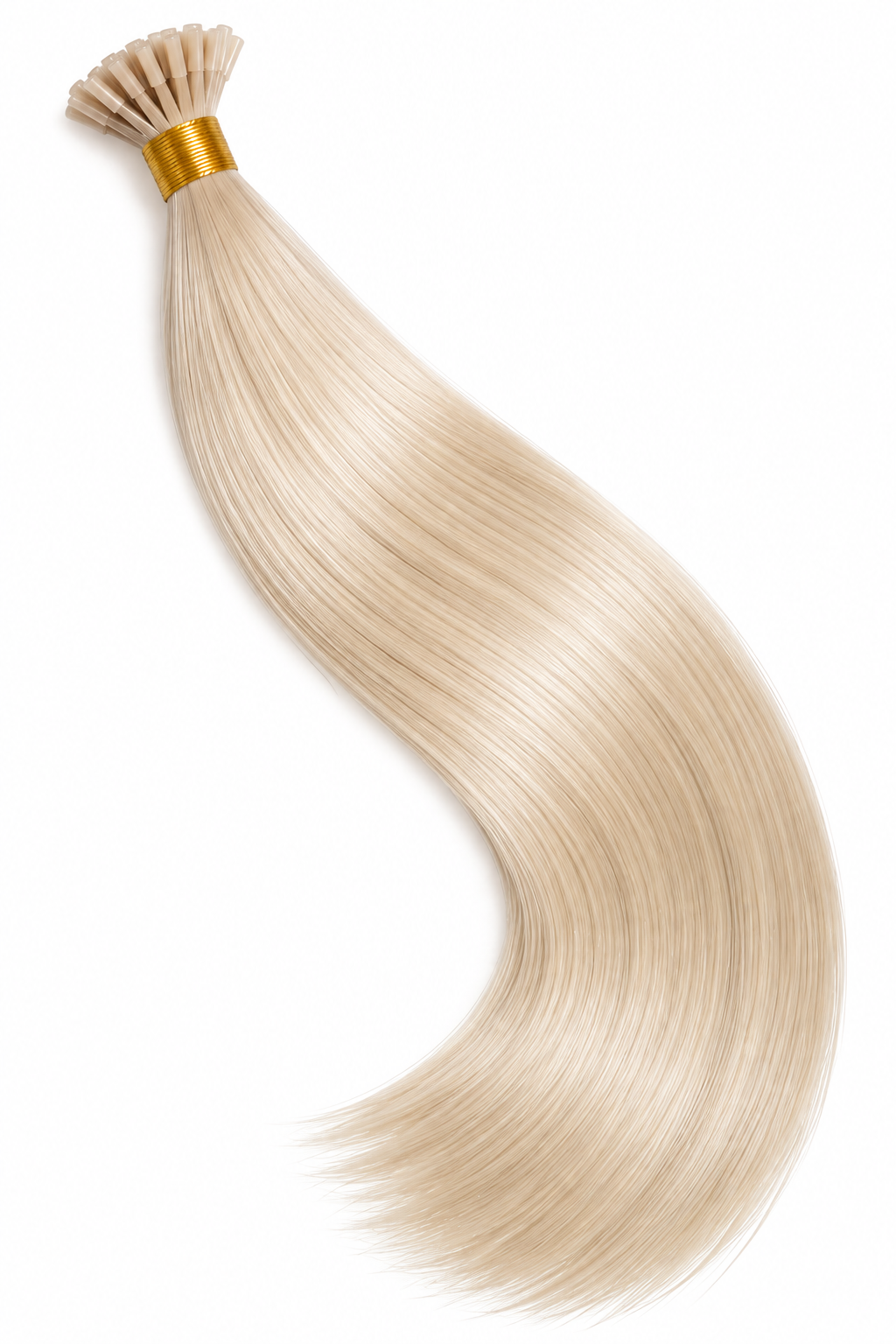 Virgin Human Hair K-Tip Extensions | 14"–26" | Off Black, Dark Brown, Medium Brown, Light Brown & Platinum Blonde
