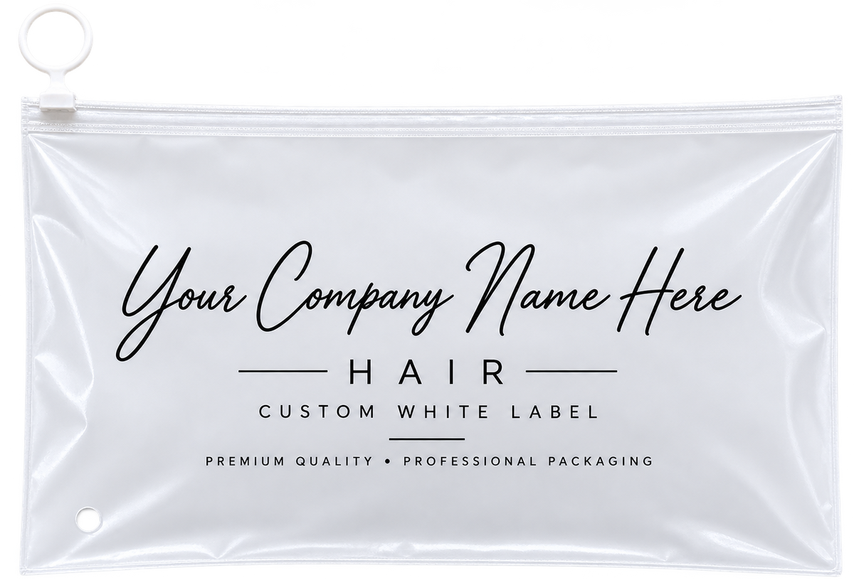 Custom Branded Poly Bags for Hair Extensions | 500 or 1,000 Units