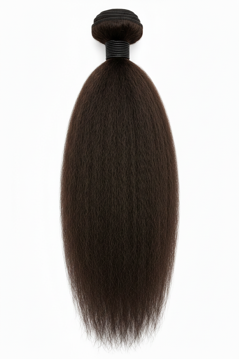 Dark Brown Kinky Straight Bundle