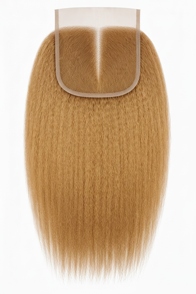 Honey Blonde 5x5 Kinky Straight Closure