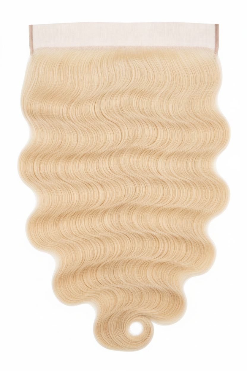 Remy Human Hair 13x4 Body Wave Frontal - Platinum Blonde (#613) Front