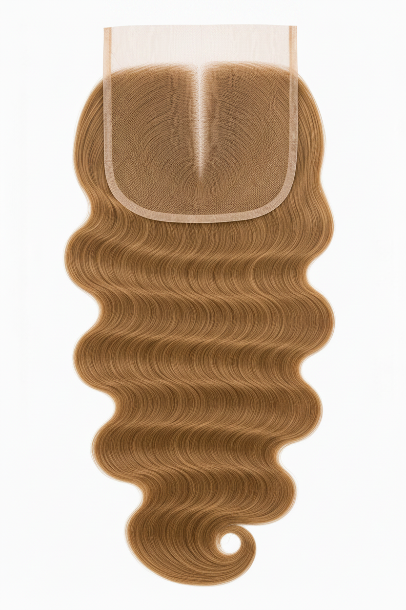 Remy Human Hair 5x5 Body Wave Closure - Honey Blonde (#27)