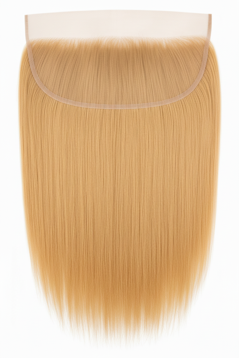 Remy Human Hair 13x4 Straight Frontal - Honey Blonde (#27)