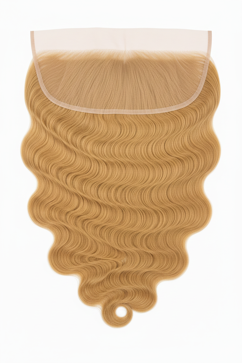 Remy Human Hair 13x4 Body Wave Frontal - Honey Blonde (#27) Back